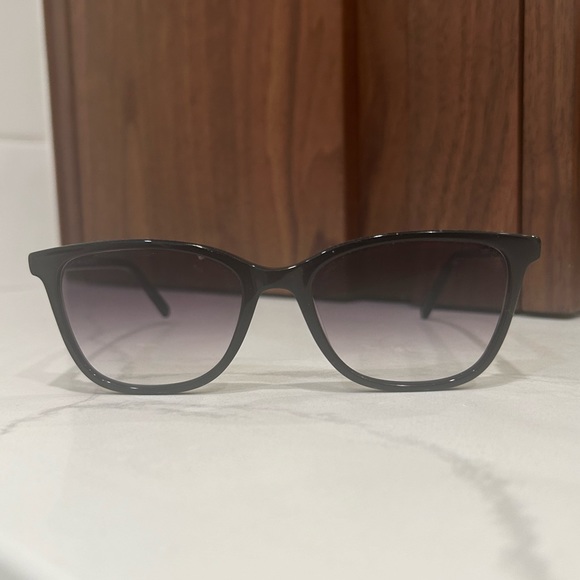 Halle Black Sunglasses with Fade Lenses - Picture 3 of 7